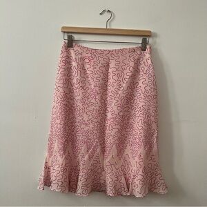 Vintage Escada Silk Print Slip Skirt